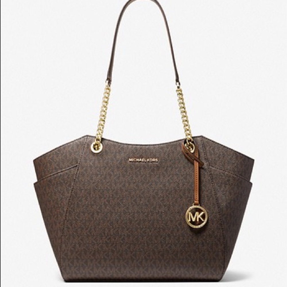 Brand new Michael Kors Classy Work/ Travel Leather Tote Bag